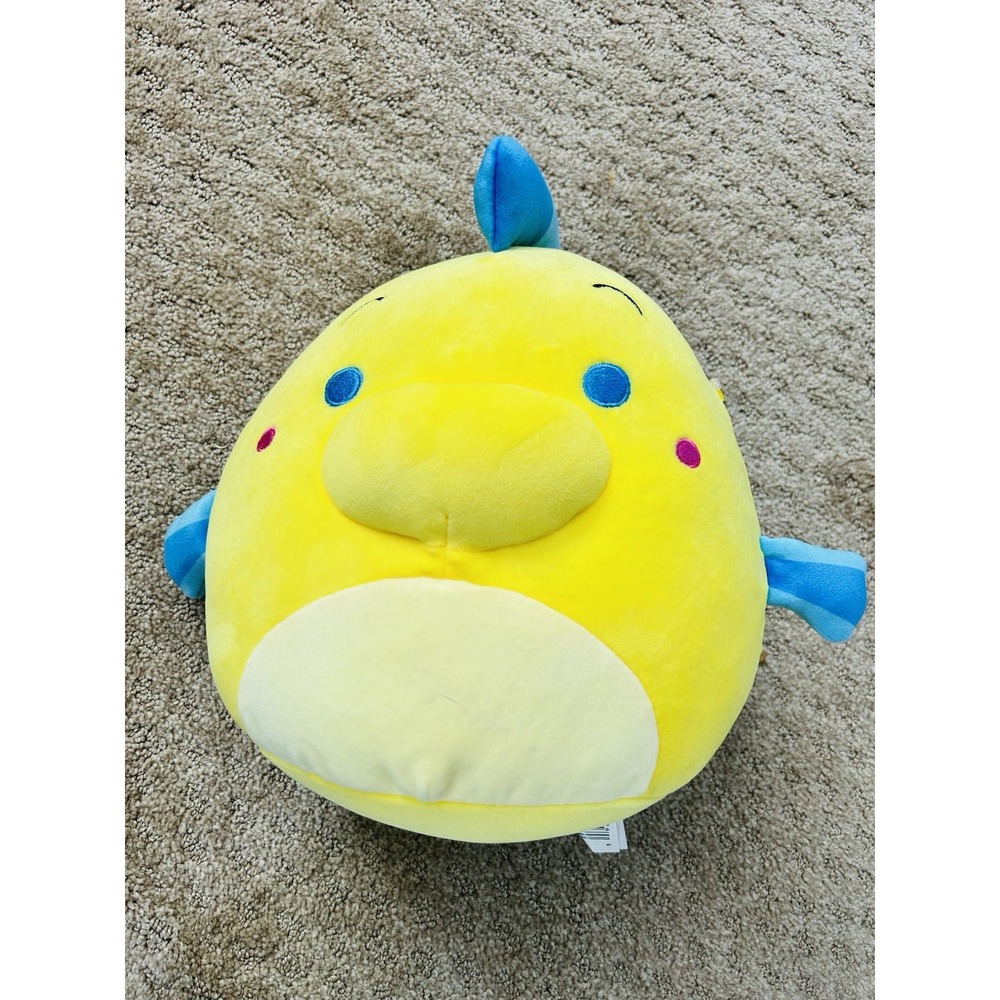 NWT Squishmallows 10 - Disney FLOUNDER Plush‎ Little Mermaid Stuffed Animal